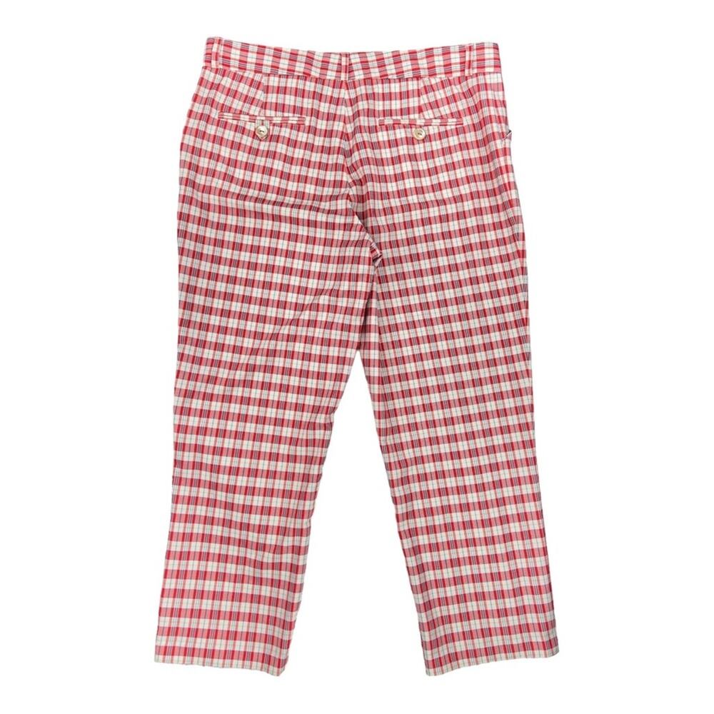 Peter Millar Womens Golf Pants Cropped Checkered Plaid Size 10 - Picture 6 of 8